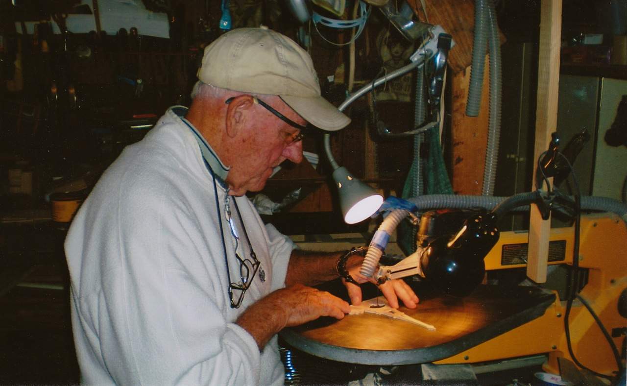 Lewis Bowen in his studio